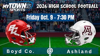 LIVE: Boyd County @ Ashland | Ky High School Football