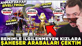 BENİMLE İLGİLENMEYEN KIZLARA YENİ ŞAHESER ARABALARI ÇEKTİM - PUBG MOBİLE TROLL