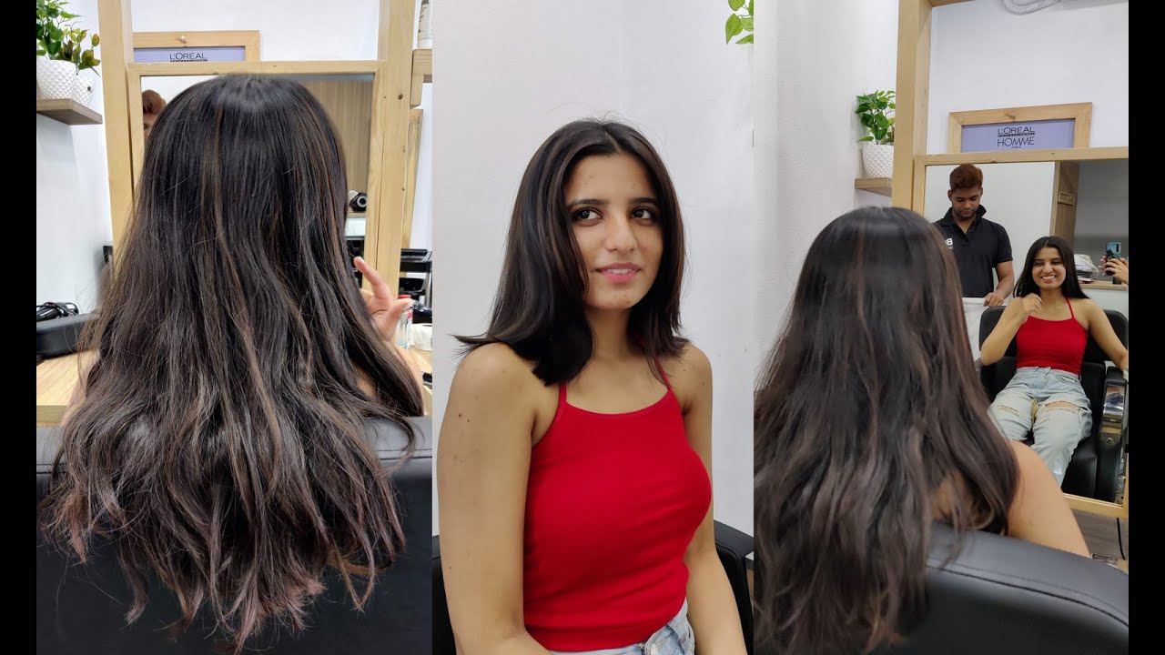 Cut Beautiful Long Hair To Surprise Hair Makeover At Be U Smart Salon (Mulund West)