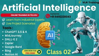 Artificial Intelligence with Python Online Training Class 02 in Telugu | VLR Training - 9492228043