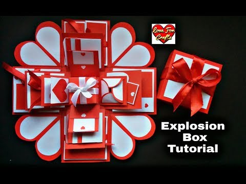 Explosion Box Tutorial | How to Make Explosion Box for Valentine's Day / Anniversary