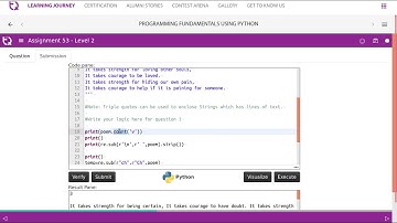 InfyTQ PF Day8 Video 10 Assgn 53 string processing