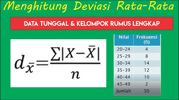 Menghitung Deviasi Rata Rata