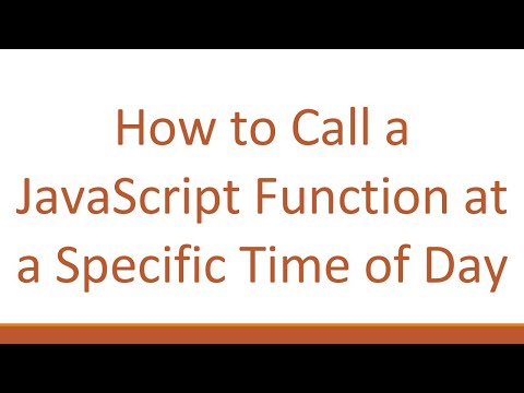 How to Call a JavaScript Function at a Specific Time of Day