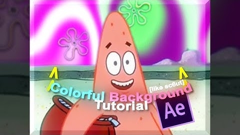 Colorful Background (like sc6ut)  / After Effects Tutorial