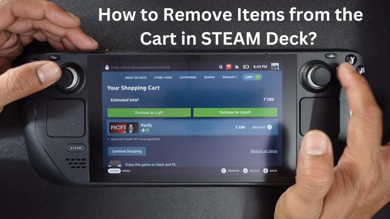 how-to-remove-items-from-the-cart-in-steam-deck-steamdeck-youtube