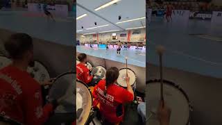 Heimspiel 2.HBL 10.04.2026TuS Ferndorf gegen HC Elbflorenz 28:31 - 12 Trommler der Füchse
