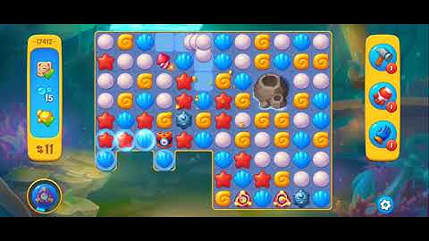 Fishdom Easy Level 17412 (with timed boosters [Super Lightning]) @choraelmin 