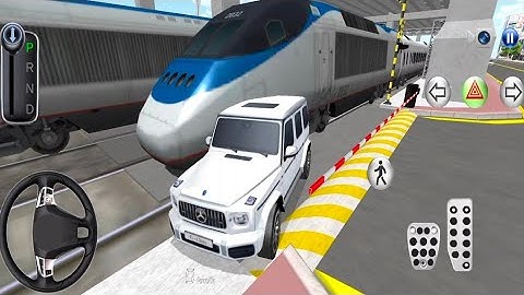 New SUV Mercedes G63 Wagon Car in Bullet Train Racing - 3D Driving Class - Android Gameplay 4k video
