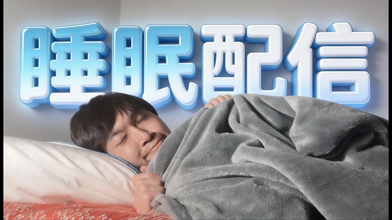 はい、今日も睡眠配信です。