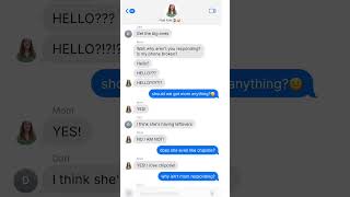Ignoring my mom in the group chat prank 😂