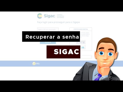 Como Recuperar a senha do Portal Sigac