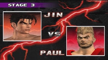Jin Kazama vs Paul Phoenix - Legendary Fight in Tekken 3