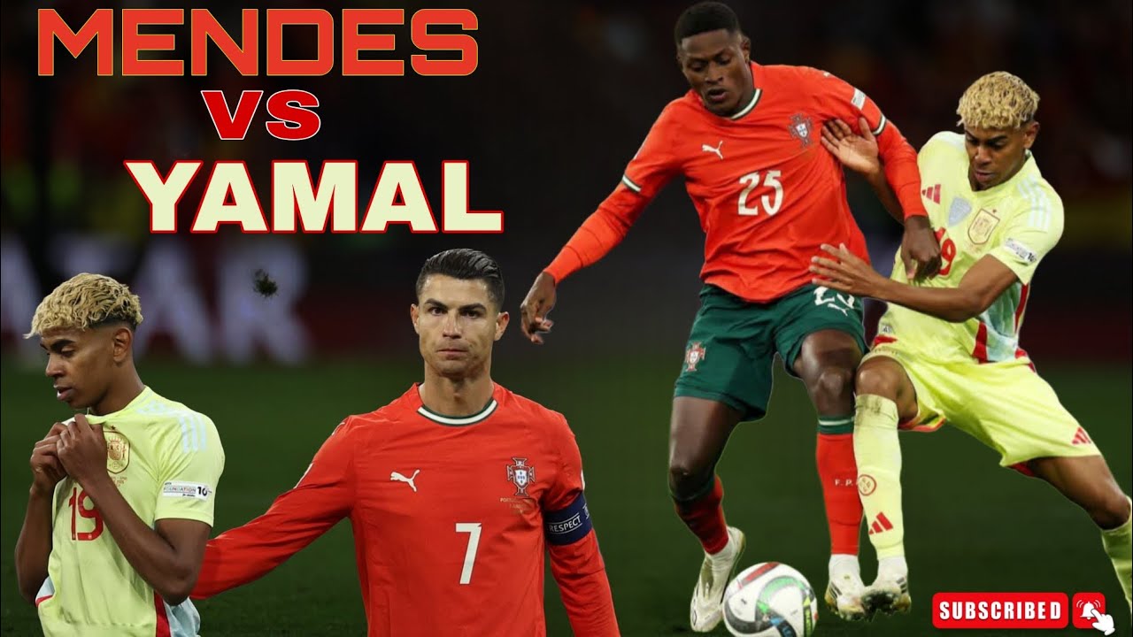 Nuno Mendes VS Lamine Yamal |Nations league 2025 Final 🔥 - YouTube