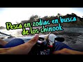 PRIMERA AVENTURA de PESCA en ZODIAC//en busca de los chinook//TEMP 2020 //pesca en Chile