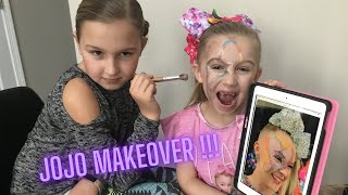 JOJO SIWA MAKEOVER ON MY LITTLE SISTER!  AMAZING!!!  HOW MUCH WILL SHE LOVE IT!?