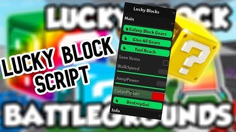 Roblox LUCKY BLOCKS Battlegrounds Script | Get All Lucky Blocks | MORE!