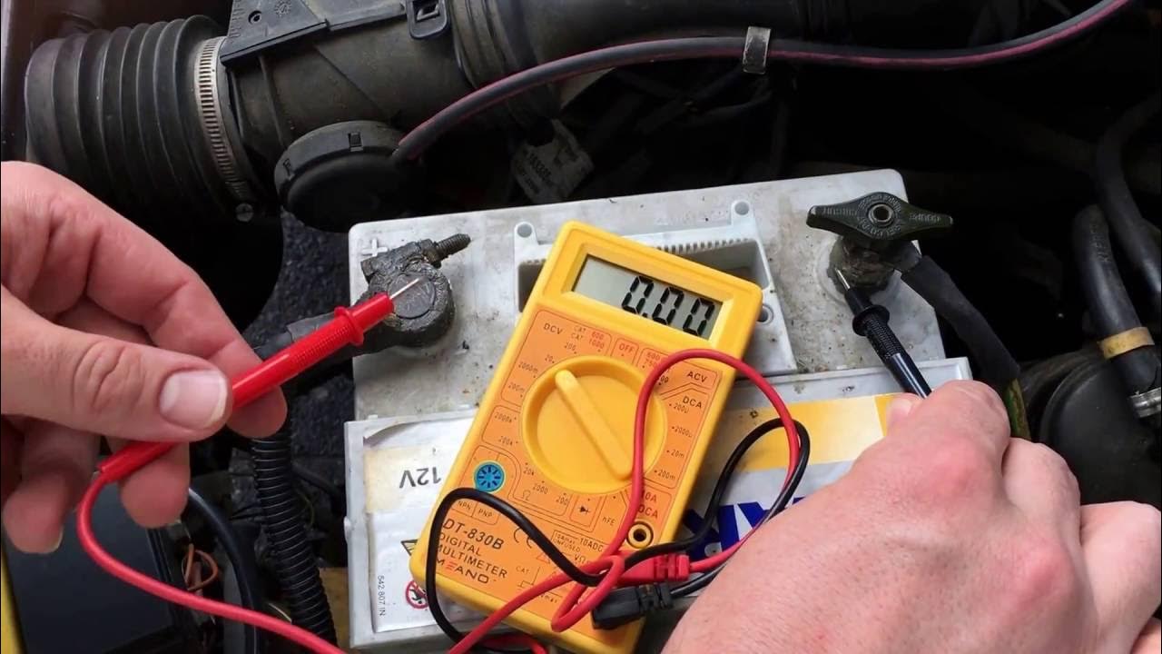 PKW Lichtmaschine Prüfen Generator Prüfung mit Multimeter Peugeot 205 Anleitung YouTube