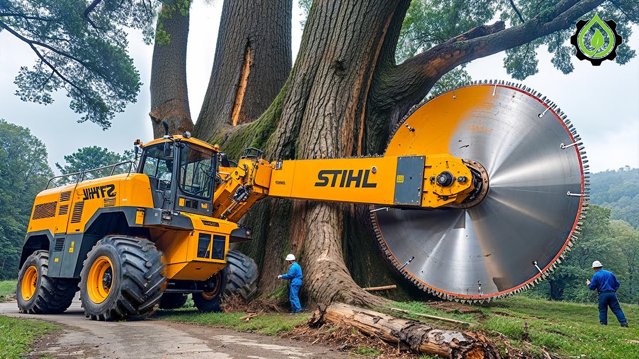 Extreme Dangerous Fastest Big Chainsaw Cutting Tree Machines | Monster ...