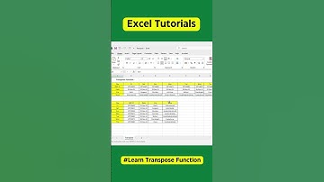 How to Use the TRANSPOSE Function in Excel & Google Sheets Like a Pro! 🚀 #excel  #microsoftexcel