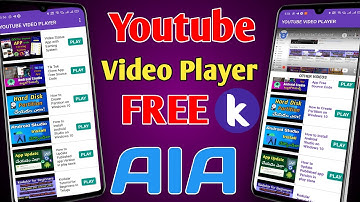 Youtube Video Player App Kodular AIA file | How to Make Youtube Videos as List In Kodular