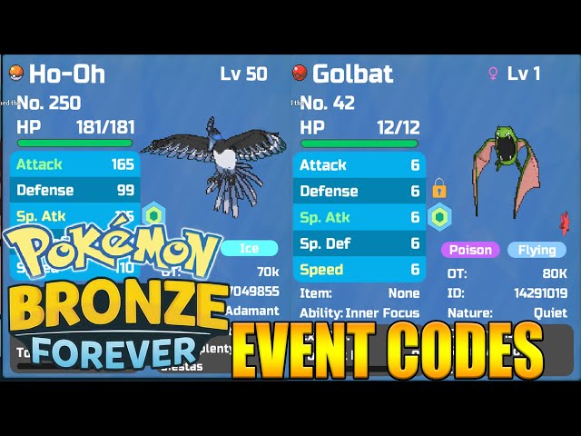 FREE Unique Ho-Oh CODE in Project Bronze Forever, Project Bronze