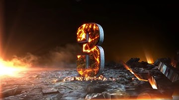 Đếm ngược thời gian lửa đẹp | Video Chèn Clip