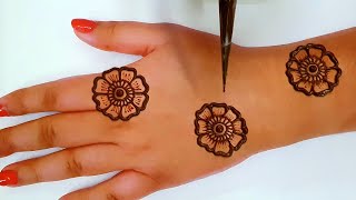 Amazing trick mehndi design for back hand | आसान मेहंदी डिजाइन तीज त्यौहार स्पेशल | Eid Special