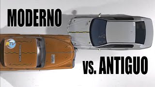 #CAR-CRASH Auto moderno VS. Auto antiguo ¿CUÁL GANA?