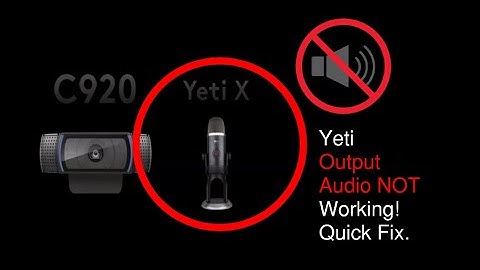 Yeti Mic Output Audio NOT Working!  Quick Fix.
