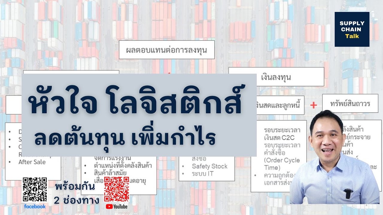 หัวใจการจัดการโลจิสติกส์ ช่วยลดต้นทุน เพิ่มกำไร