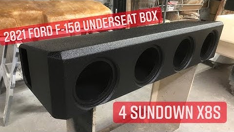 2021 Ford F-150 Underseat Box! (4) Sundown Audio x8s| IN THE SHOP WITH CUSTOMLOWZ EP 66
