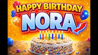 Happy Birthday Nora   Birthday Song For Nora  2026 Rock Version