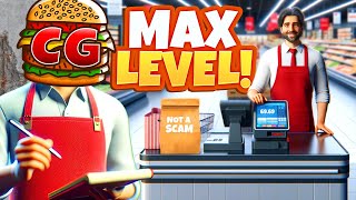 I Built a MAX LEVEL Storage Room \& Hired a NEW Employee in Supermarket Simulator!