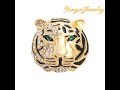 Add a roar to your style with yongxijewelrycoms exclusive tiger head brooches