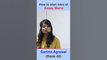 How to start intro of essay mains | Most Awaited Video | By Garima Agrawal