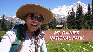 i hiked a section of mt. rainier national park's wonderland trail 🏔 | backpacking vlog