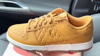 Nike Dunk Low Quilted Wheat Womens Shoes