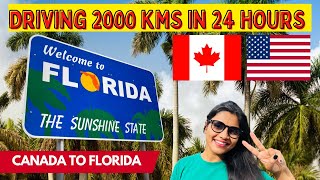 Florida Road Trip |Driving from Niagara Falls, Canada To Florida, USA in 24 Hours |Best Route & Tips