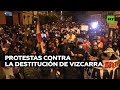 Protestas en Lima tras la destitución del presidente Vizcarra por el Congreso