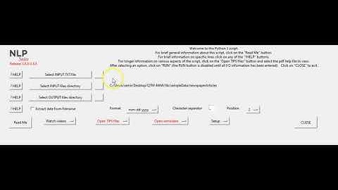 Input/Output setup video