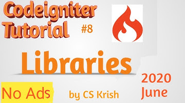 Codeigniter Libraries Tutorial in Hindi