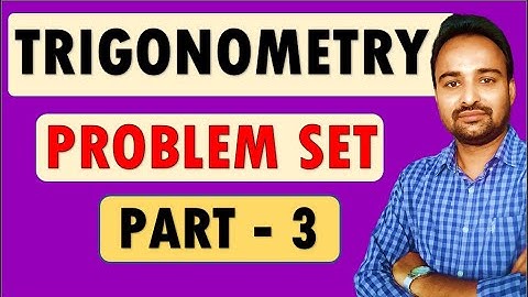 SSC Class 10 | Trigonometry | PROBLEM SET - 6 [Q.5 (1 - 5)]