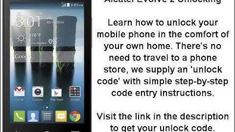 Unlock Alcatel Evolve 2 (4037R 4037T 4037X) - SIM ME Lock