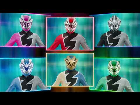 Power Rangers Dino Fury Ep 16 Morphing Sequence With Gold Ranger Roll Call &Dino Fury Theme Reupload