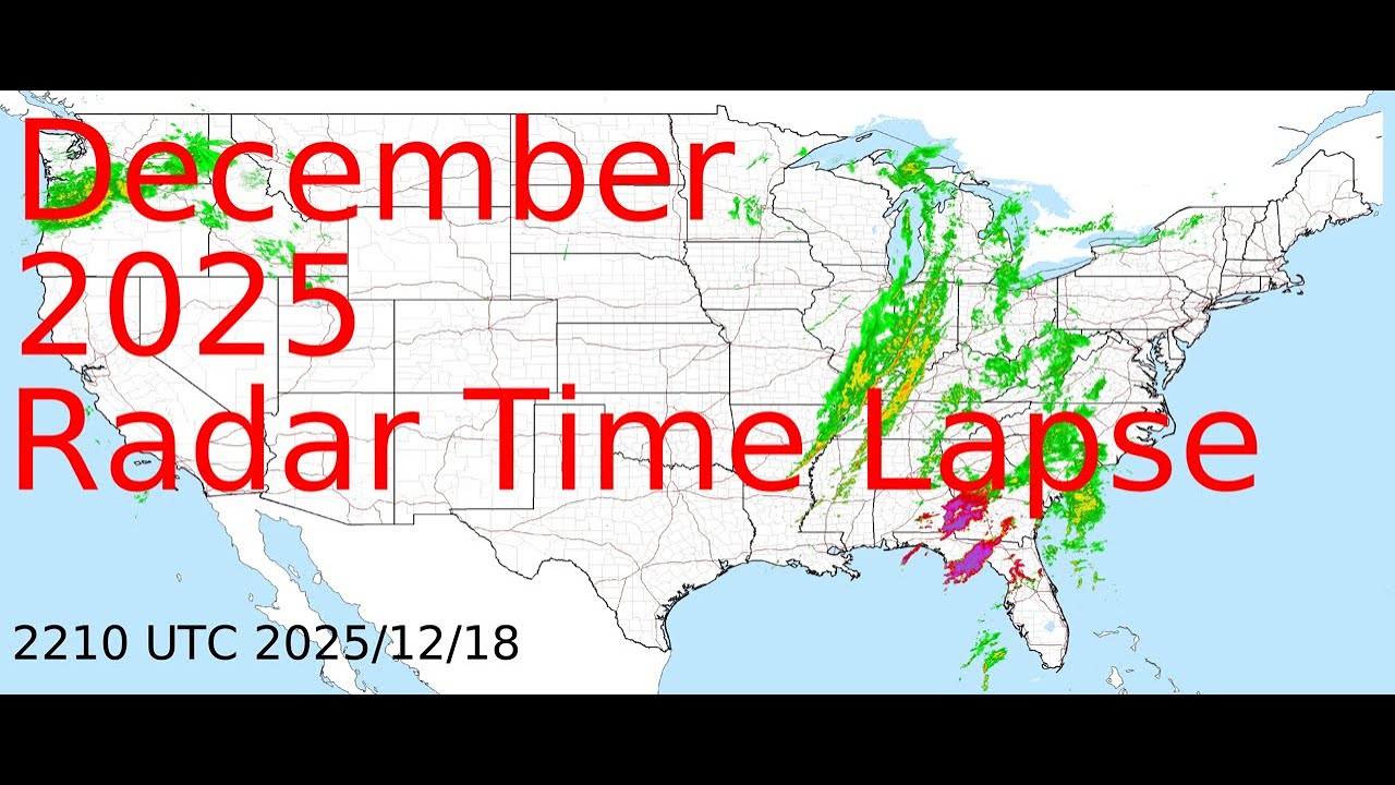 December 2025 US Weather Radar Time Lapse Animation