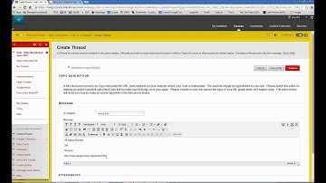Blackboard 9.1 Adding a Hyperlink in a Discussion Board
