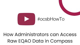 How Administrators Can Access Raw EQAO Data in Compass