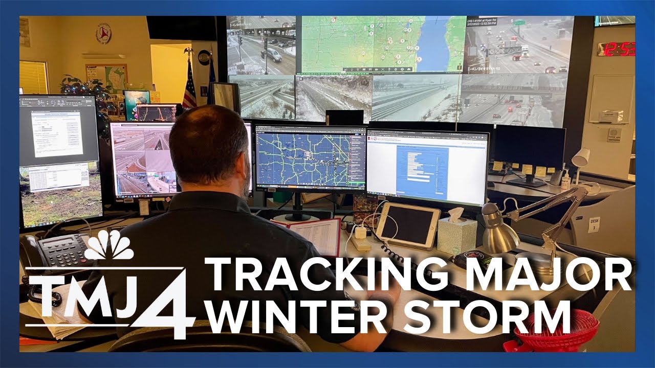 Monitoring road conditions amid major snowstorm in Southeast Wisconsin ...