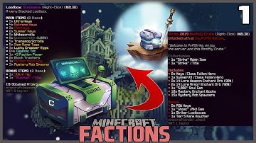 INSANE CC AND LOOTBOX OPENING! (Minecraft Factions)